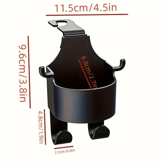 1/2Multifunctional car storage rack with hooks、Cup holder and storage box - Durable and sturdyPPMaterial,Suitable for seat back