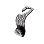 Rhinestone Decor Car Seat Back Hook Hanger Universal Bling Diamond Vehicle Auto Headrest Storage Holder Car Accessories