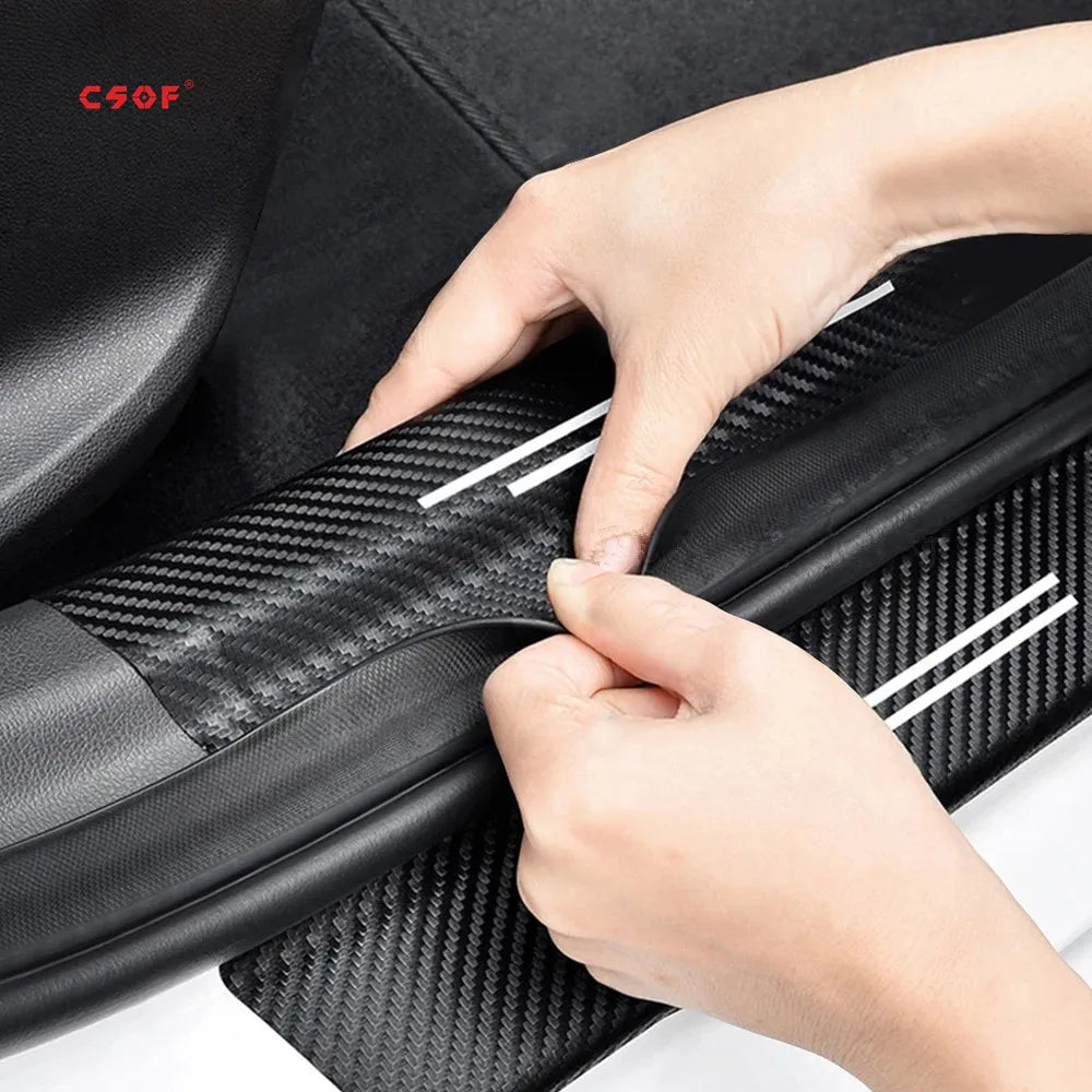 4X Car Door Threshold Sill Sticker For Mazda CX5 CX 5 2012 2013 2014 2015 2016 2017 2018 2019 2020 2021 KE KF Tuning Accessories