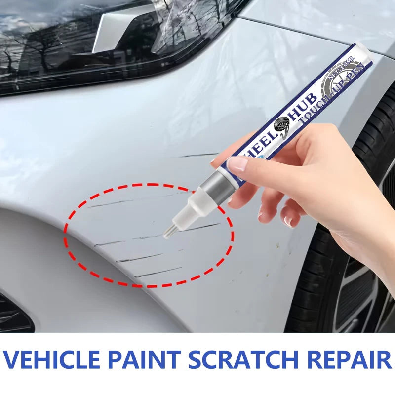 Multi-Functional Silver Repair Pen - Suitable for Chrome-Plated Wheels, Car Paint and Other Silver Areas. Simple Repair of Scratches, Dents, and Peeling Paint. Long-Lasting and Effective. a Must-Have Paint Repair Tool for Car