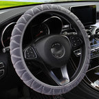 37-39cm Universal Car Steering Wheel Covers Winter Soft Warm Plush Steering Wheel Cover Auto Interior Decoration Accessories