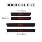 4X Car Door Threshold Sill Sticker For Mazda CX5 CX 5 2012 2013 2014 2015 2016 2017 2018 2019 2020 2021 KE KF Tuning Accessories