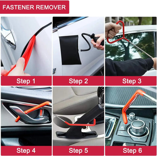 21/18PCS Car Door Tool Kit Inflatable Air Pump Auto Window Door Open Fixing Gripper Tools Long Reach Kits with Carrying Bag