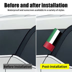 UAE Flag Logo Sticker Auto Window Trunk Label Wash Label Stickers Decals Waterproof Sunscreen Decorative Stickers Accessories