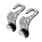 Rhinestone Decor Car Seat Back Hook Hanger Universal Bling Diamond Vehicle Auto Headrest Storage Holder Car Accessories