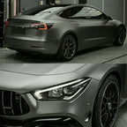 Car Sticker Matt Mountain Ash Grey Wrapping Vinyl Film PET Bubble Free Wrapping Car Accessories Auto Self Adhesive Decals