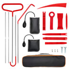 21/18PCS Car Door Tool Kit Inflatable Air Pump Auto Window Door Open Fixing Gripper Tools Long Reach Kits with Carrying Bag