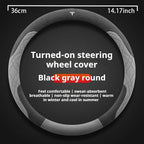 For Tesla Model 3  Y  S Model X Roadster Sport Suede Anti-slip Breathable Ultrathin Car Steering Wheel Cover Auto Accessories