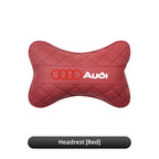 Car Seat Head Support Cushion Lumbar Pillow Interior Accessories For Audi Sline A1 A3 A4 A5 A6 A7 A8 B8 B9 B6 C6 Q2 Q3 Q5 Q7 Q8