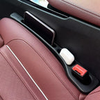 2pc Car Seat Gap Filler Organizer Pu Waterproof Car Seat Gap Plug Strip with 2 Grooves Seat Gap Storage Auto Interior Accessorie