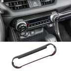 Car Center Console Air Conditioning AC Switch Button Panel Frame Trim For Toyota RAV4 XA50 2019 2020 2021 2022 2023 2024 Hybrid