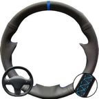 Hand Stitched Black Microfiber Leather Perforated Steering Wheel Cover For Tesla Model 3 2017-2020 Auto Lnterior Accessories