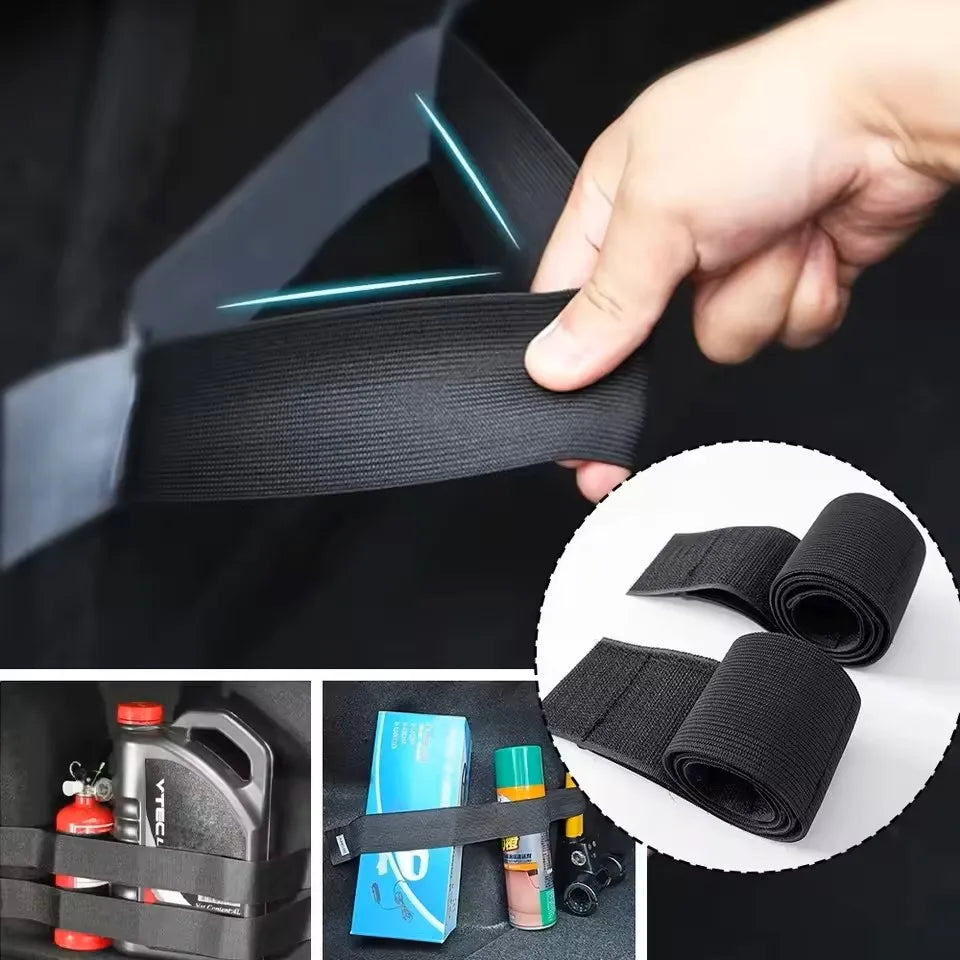 50cm Car Trunk Organizer Firm Magic Tape Cars Stowing Tidying Fixed Belt Auto Tool Storage Fixing Belt