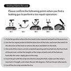 New Car Tire Repair Tool Kit Studding Tool Auto Bike Puncture Plug Garage Needle Nose Pliers Vacuum Film Nail EVA Storage Case