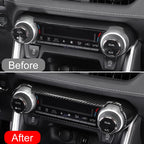 Car Center Console Air Conditioning AC Switch Button Panel Frame Trim For Toyota RAV4 XA50 2019 2020 2021 2022 2023 2024 Hybrid