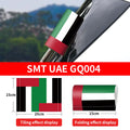 UAE Flag Logo Sticker Auto Window Trunk Label Wash Label Stickers Decals Waterproof Sunscreen Decorative Stickers Accessories
