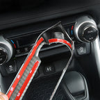 Car Center Console Air Conditioning AC Switch Button Panel Frame Trim For Toyota RAV4 XA50 2019 2020 2021 2022 2023 2024 Hybrid