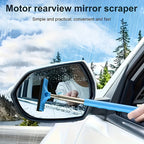 Car Rearview Mirror Wiper, Telescopic Squeegee for Auto Glass, Portable Water Cleaner Rod, Mini Automotive Cleaning Tool