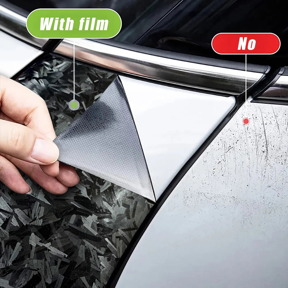 High-quality Matt Forged Glass Black Sticker Car Wrap Vinyl Motorcycle Accessories Carbon Fiber Wrap Car Tuning Stickers Decal