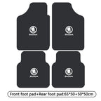 For Skoda Octavia A7 Vrs Fabia Superb Rapid Kodiaq Karoq Car Front & Rear Automotive Carpet Non-slip Floor Mat Auto Accessories