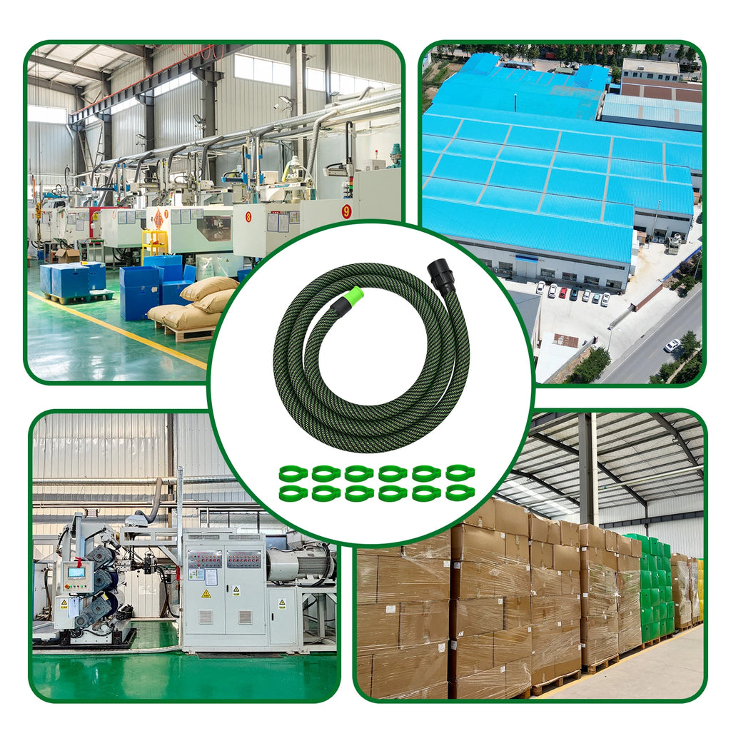 5/3.5m Dust Extractor Hose for FESTOL MIRK vacuum cleaner Grinder Polisher, Antistatic Threaded Hose D27/32