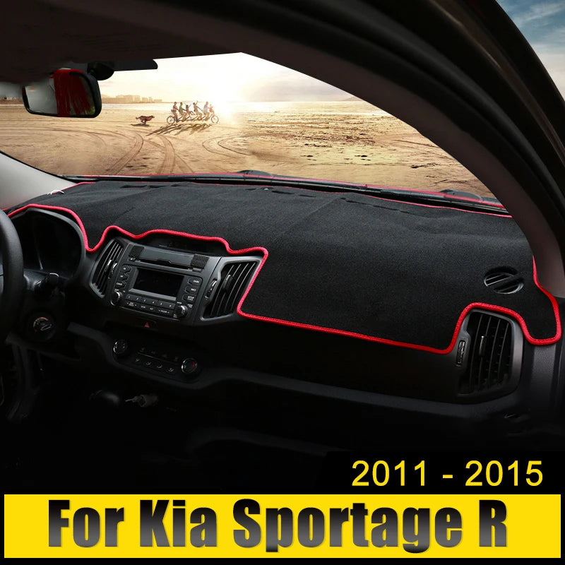 For Kia Sportage R 3rd 2011 2012 2013 2014 2015 LHD Car Dashboard Cover Mats Avoid Light Pads Anti-UV Case Carpets Accessories