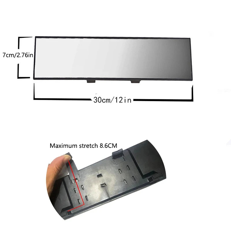 Universal Anti glare Wide Angle Convex Rearview Mirror Car Interior Rear View Baby Child Seat Watch Blue Sun Visor Goggle Safety