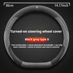 For Tesla Model 3  Y  S Model X Roadster Sport Suede Anti-slip Breathable Ultrathin Car Steering Wheel Cover Auto Accessories