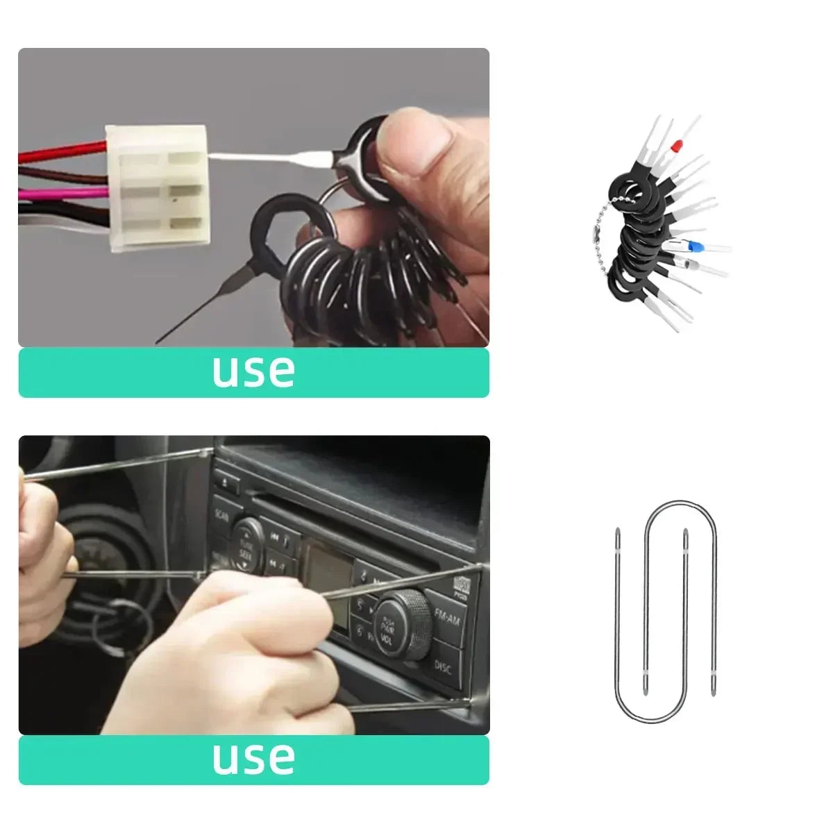 Car Door Clip Car Disassembly Tools Set DVD Stereo Refit Kits Interior Plastic Trim Panel Dashboard Removal Tool Repair Tools
