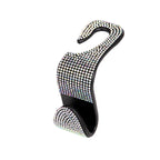 Rhinestone Decor Car Seat Back Hook Hanger Universal Bling Diamond Vehicle Auto Headrest Storage Holder Car Accessories