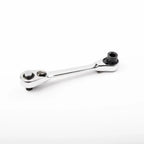 Rafford Mini Treble 1/4 Ratchet Wrench Double Ended Quick Socket Ratchet Wrench Screwdriver Hex Torque Wrenches Set 2in1 Spanner