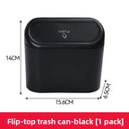 For Suzuki Swift Alto 2023~2025 Car Trash Bin Black Square Pressing Storage Box Sundries Organizer Hanging Trash Can Accessories