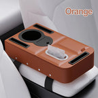Multi-Functional Car Armrest Box Height-Increasing Pad with Storage Tissue Box And Water Cup Holder - Vehicle Interior Organizer