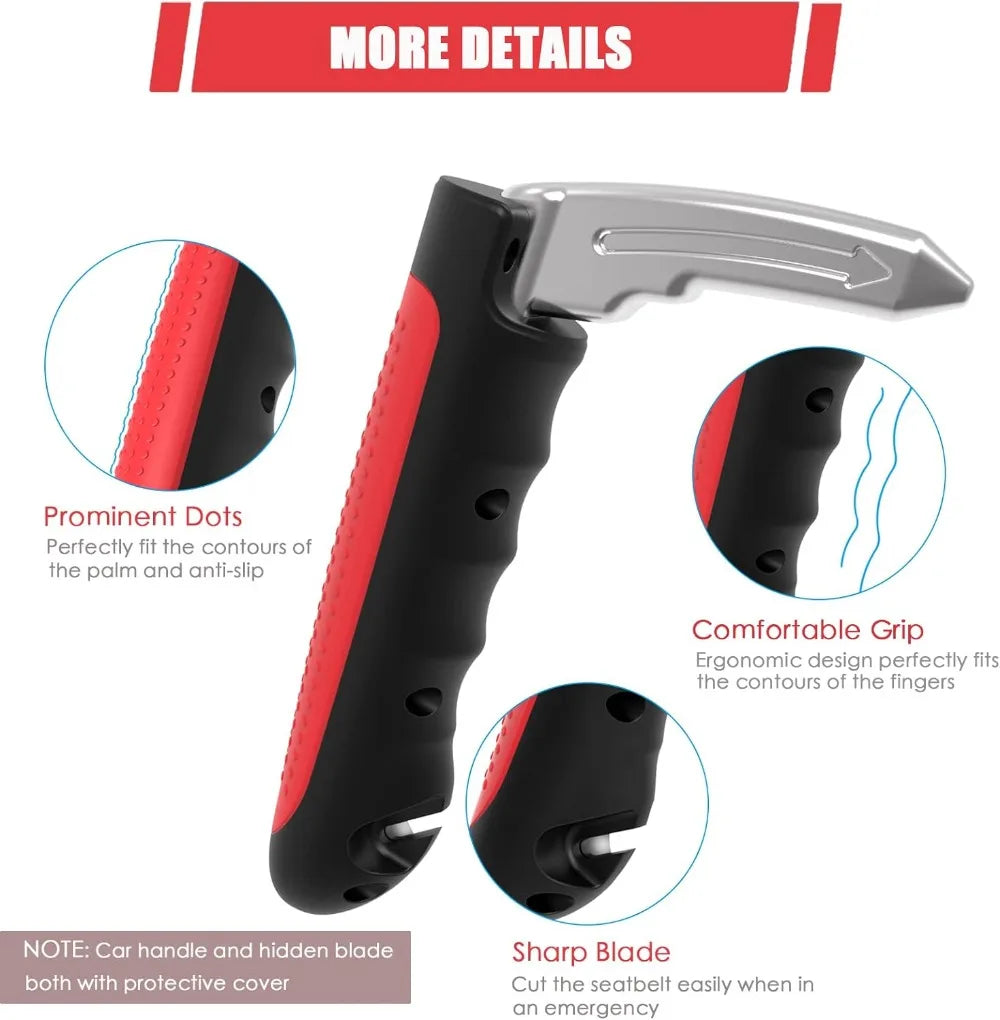 Car Door Assist Handle 2 in 1 Multifunction Vehicle Support Handles Window Breaker Portable Automotive Car Handle Assist
