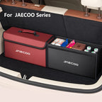 Car Leather  Trunk Storage Box Foldable Carbon Fiber For CHERY JAECOO J7 J8 J5 2023 2024 2025 Auto Organizer Bag Accessories