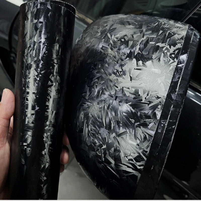 High-quality Matt Forged Glass Black Sticker Car Wrap Vinyl Motorcycle Accessories Carbon Fiber Wrap Car Tuning Stickers Decal