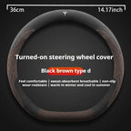 For Tesla Model 3  Y  S Model X Roadster Sport Suede Anti-slip Breathable Ultrathin Car Steering Wheel Cover Auto Accessories