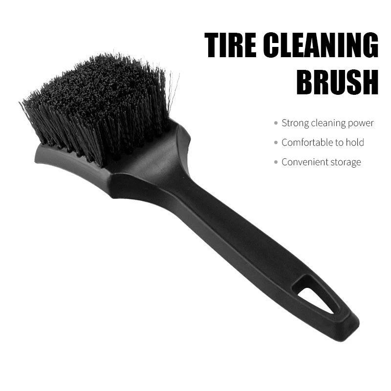 Tire Brush Hard Bristle Brush Car Beauty Brush Cleaning Brush Multi-functional Wheel Rim Foot Pad Fabric Cleaning Brush