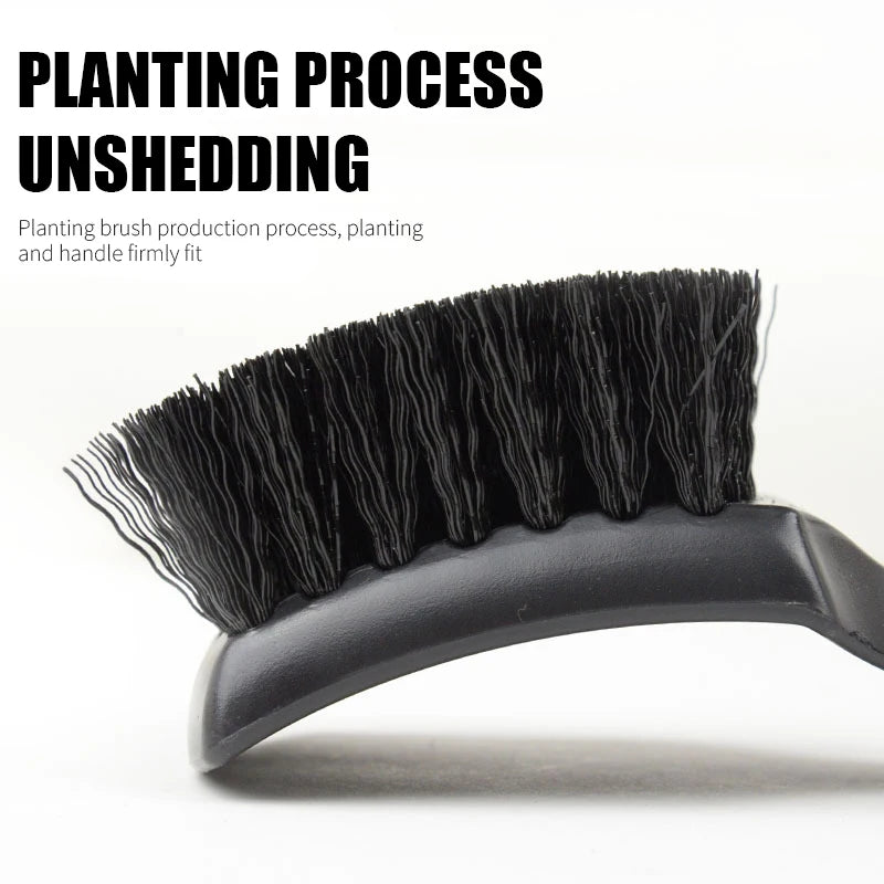 Tire Brush Hard Bristle Brush Car Beauty Brush Cleaning Brush Multi-functional Wheel Rim Foot Pad Fabric Cleaning Brush