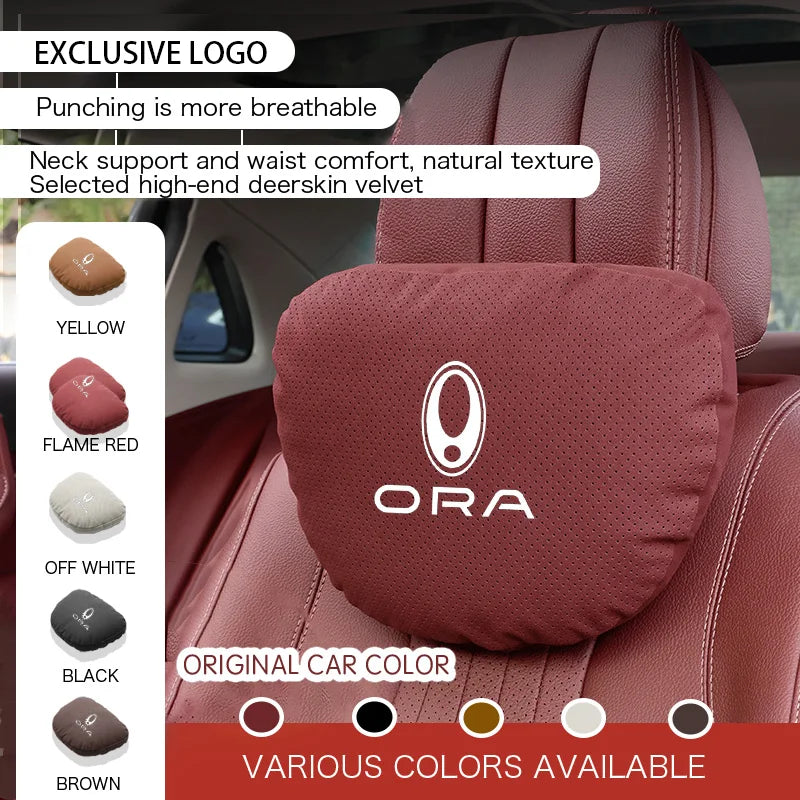 For GWM ORA 03 GT Good Cat Funky Cat Lightning Cat Ballet Cat 07 Accessories Car Neck Headrest Pillow Seat Lumbar Spine Protect