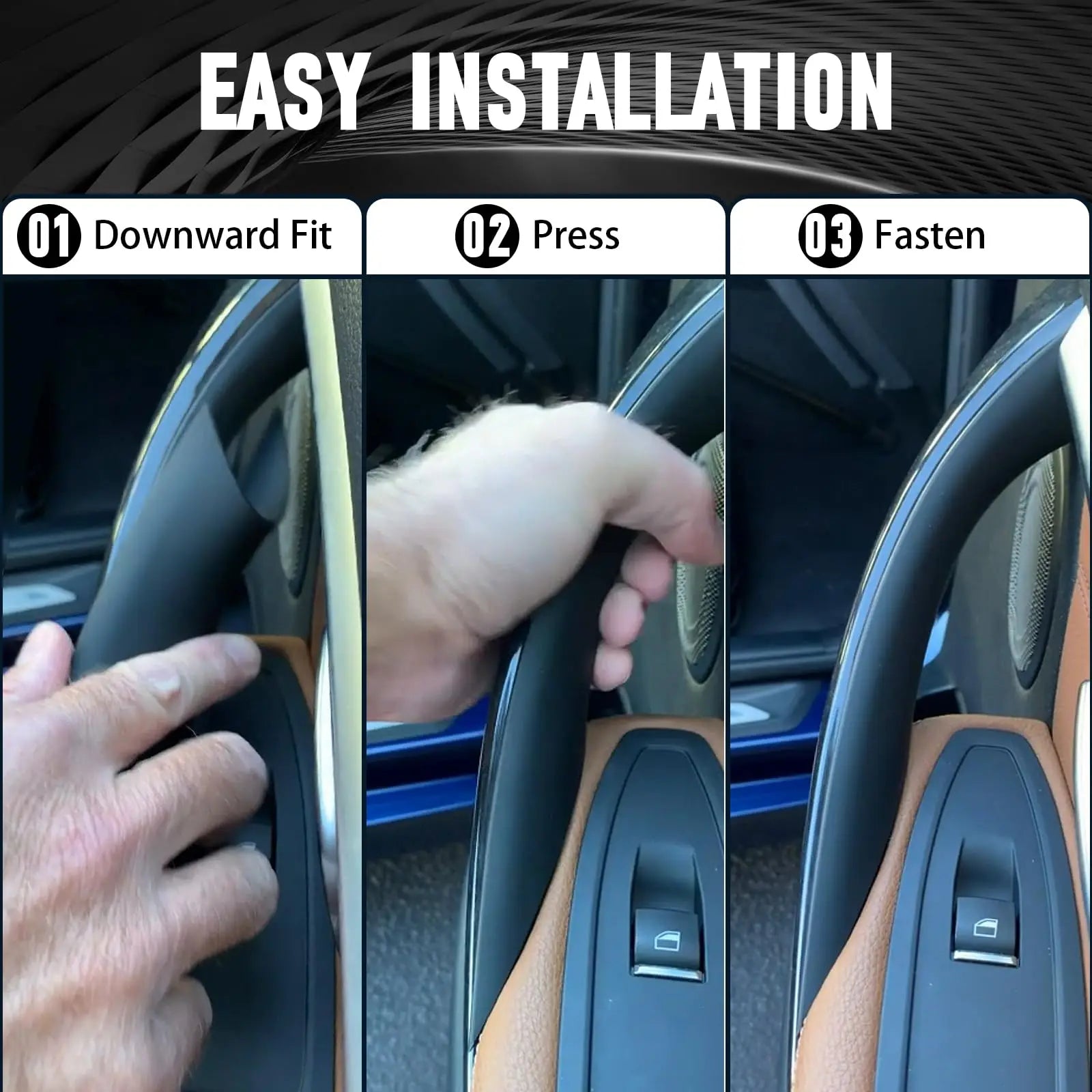 Car Interior Door Handles For BMW F30 F31 F32 F34 F36 F80 F82 3 4 Series 3GT ABS Interior Door Handle Pull Protective Cover