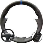 Hand Stitched Black Microfiber Leather Perforated Steering Wheel Cover For Tesla Model 3 2017-2020 Auto Lnterior Accessories
