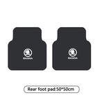 For Skoda Octavia A7 Vrs Fabia Superb Rapid Kodiaq Karoq Car Front & Rear Automotive Carpet Non-slip Floor Mat Auto Accessories