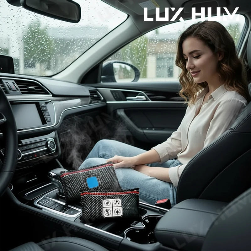 Reusable Car Dehumidifier Bag Moisture Absorber Car Anti-Mildew Remove Odor Environmental Friendly Desiccant Visualized Humidity