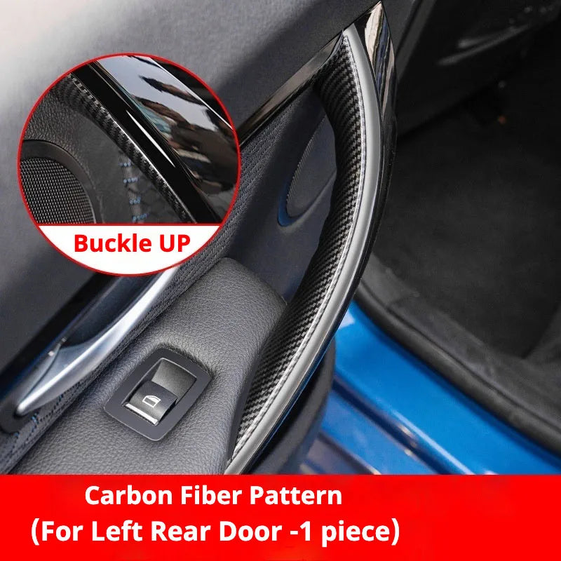 Car Interior Door Handles For BMW F30 F31 F32 F34 F36 F80 F82 3 4 Series 3GT ABS Interior Door Handle Pull Protective Cover