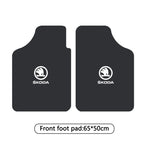 For Skoda Octavia A7 Vrs Fabia Superb Rapid Kodiaq Karoq Car Front & Rear Automotive Carpet Non-slip Floor Mat Auto Accessories