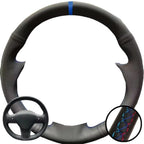 Hand Stitched Black Microfiber Leather Perforated Steering Wheel Cover For Tesla Model 3 2017-2020 Auto Lnterior Accessories