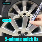 Multi-Functional Silver Repair Pen - Suitable for Chrome-Plated Wheels, Car Paint and Other Silver Areas. Simple Repair of Scratches, Dents, and Peeling Paint. Long-Lasting and Effective. a Must-Have Paint Repair Tool for Car