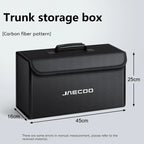 Car Leather  Trunk Storage Box Foldable Carbon Fiber For CHERY JAECOO J7 J8 J5 2023 2024 2025 Auto Organizer Bag Accessories