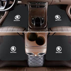 For Skoda Octavia A7 Vrs Fabia Superb Rapid Kodiaq Karoq Car Front & Rear Automotive Carpet Non-slip Floor Mat Auto Accessories